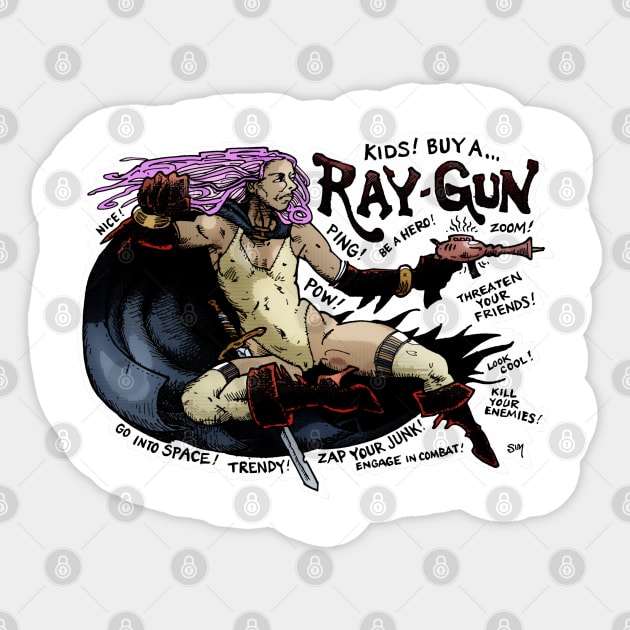 Another Ray-Gun Sticker by Froobius